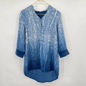 Soft Surroundings Blue Brigitte Tunic Style Size Small